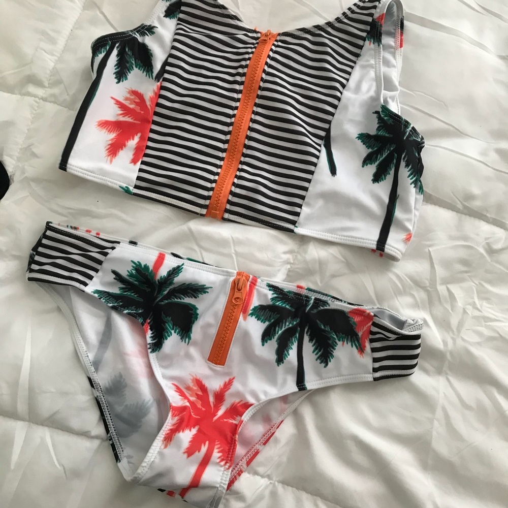 Tropical swimsuit set